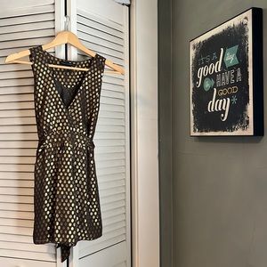 Metallic French Connection silk blend top